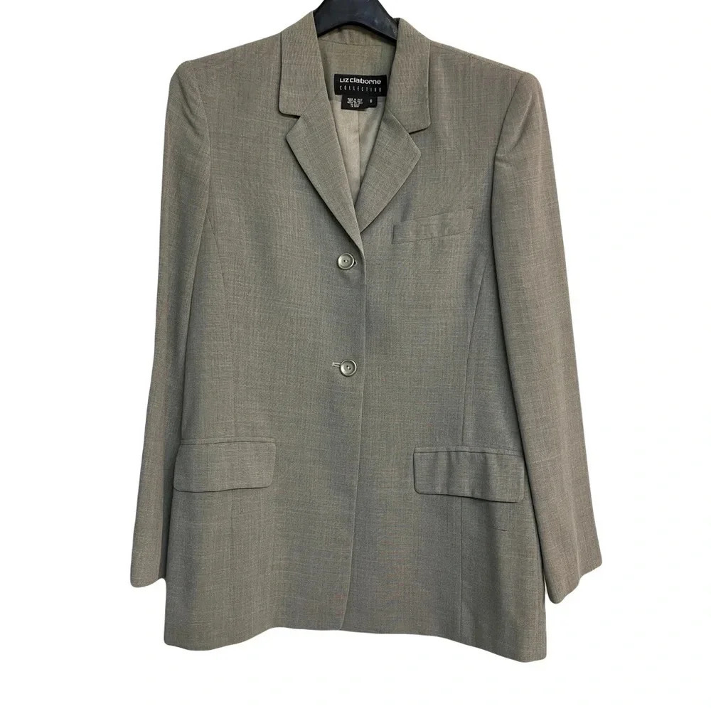 Liz Claiborne women’s suit w/skirt blazer size 8 skirt size 6